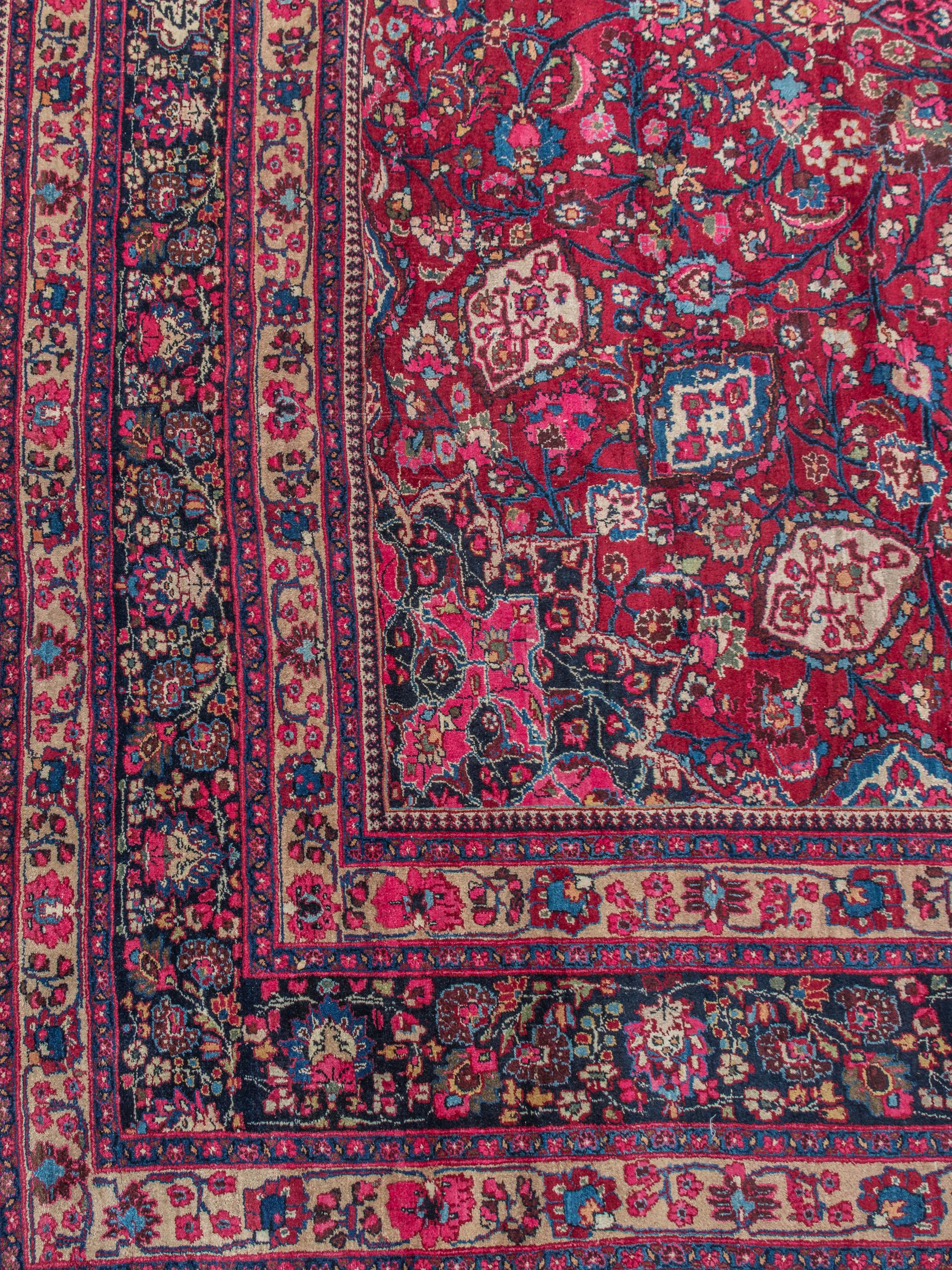 A Meshed Wool Rug