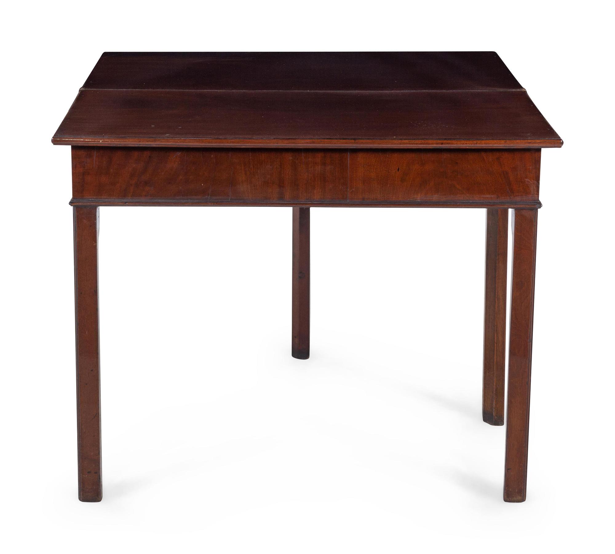A George III Mahogany Concertina Action Game Table