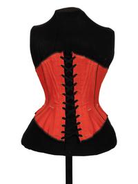 Two Women's Understructure Pieces: One Corset, One Crinoline, 1870s