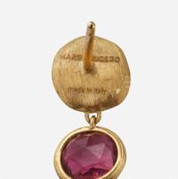 A Collection of Gold and Gemstone Earrings including those by Marco Bicego