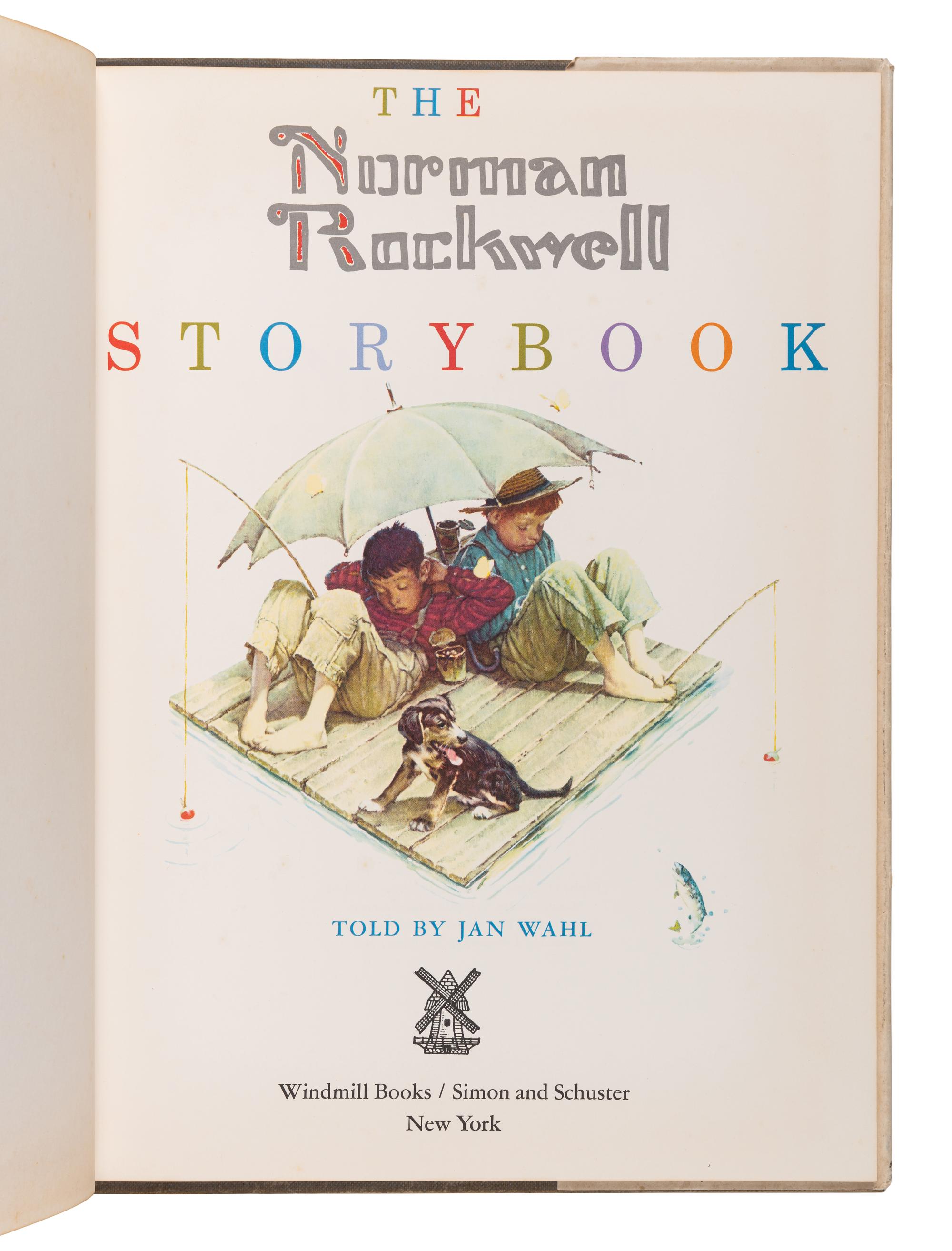 [ARTIST'S BOOK]. ROCKWELL, Norman (1894-1978), illustrator. -- MENDOZA, George. Norman Rockwell's Americana ABC. New York: Dell Publishing Co., Inc., 1975.