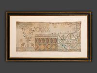 An English Embroidered Needlework Pattern Sampler