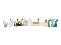 Eleven Glazed Ceramic Animal Figures