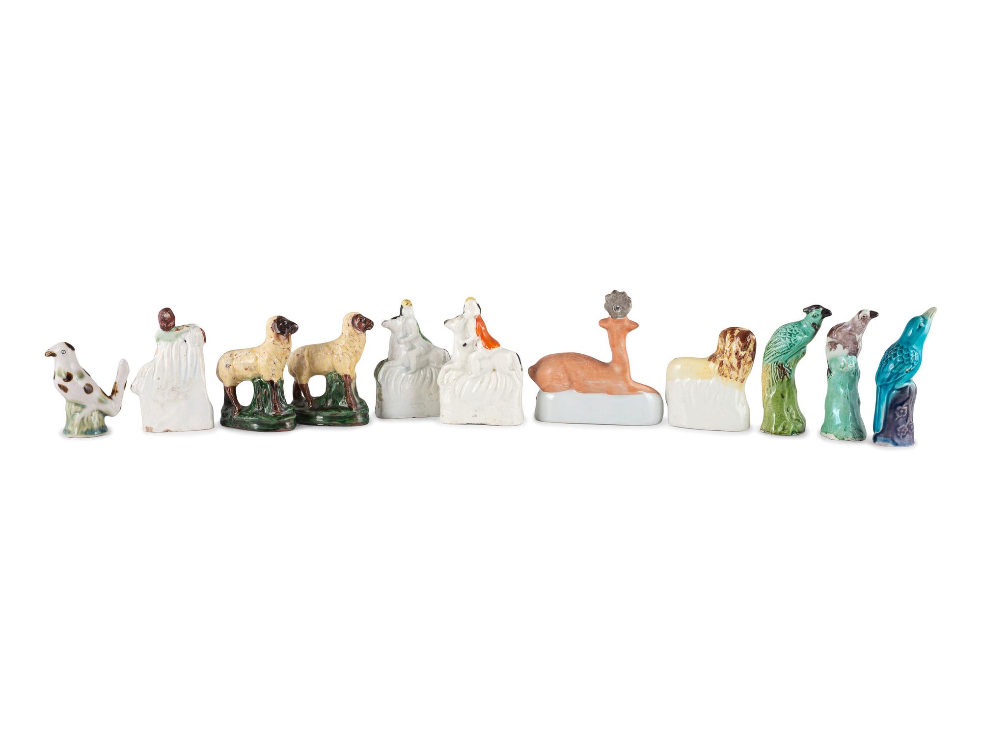 Eleven Glazed Ceramic Animal Figures