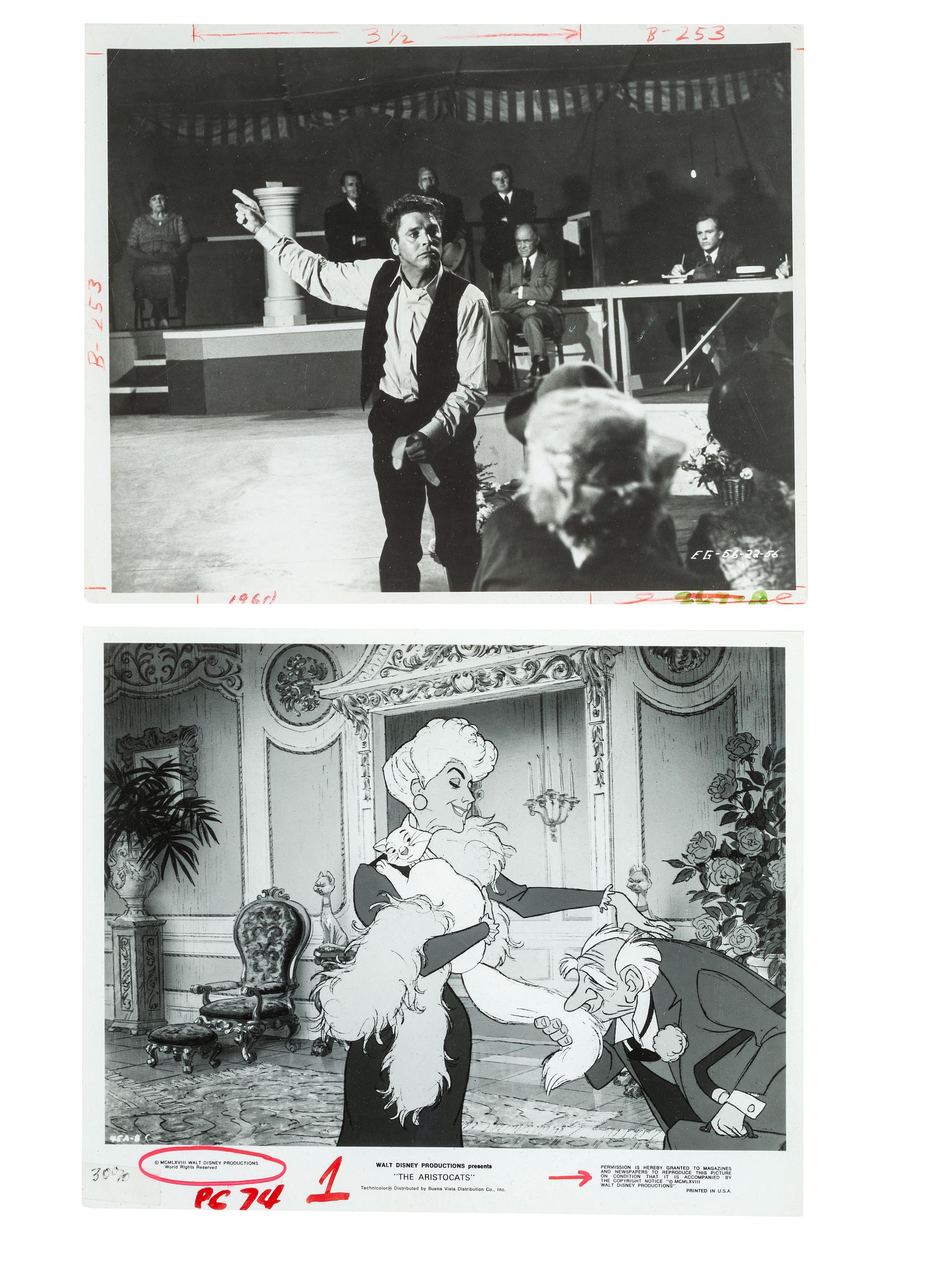 [FILM]. A group of press photographs and film-related ephemera and publications, comprising: