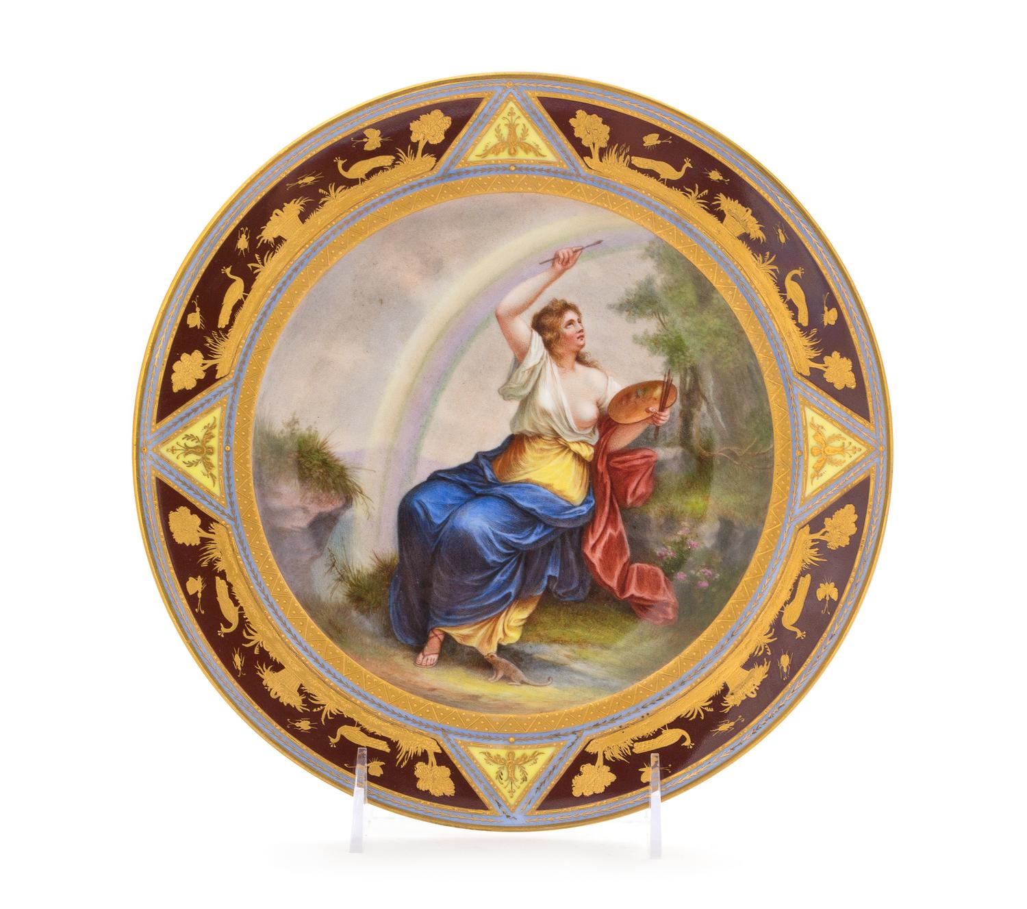 A Vienna Porcelain Cabinet Plate Diameter 9 1/2 inches. — 19TH/20TH CENTURY