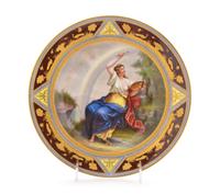A Vienna Porcelain Cabinet Plate Diameter 9 1/2 inches. — 19TH/20TH CENTURY
