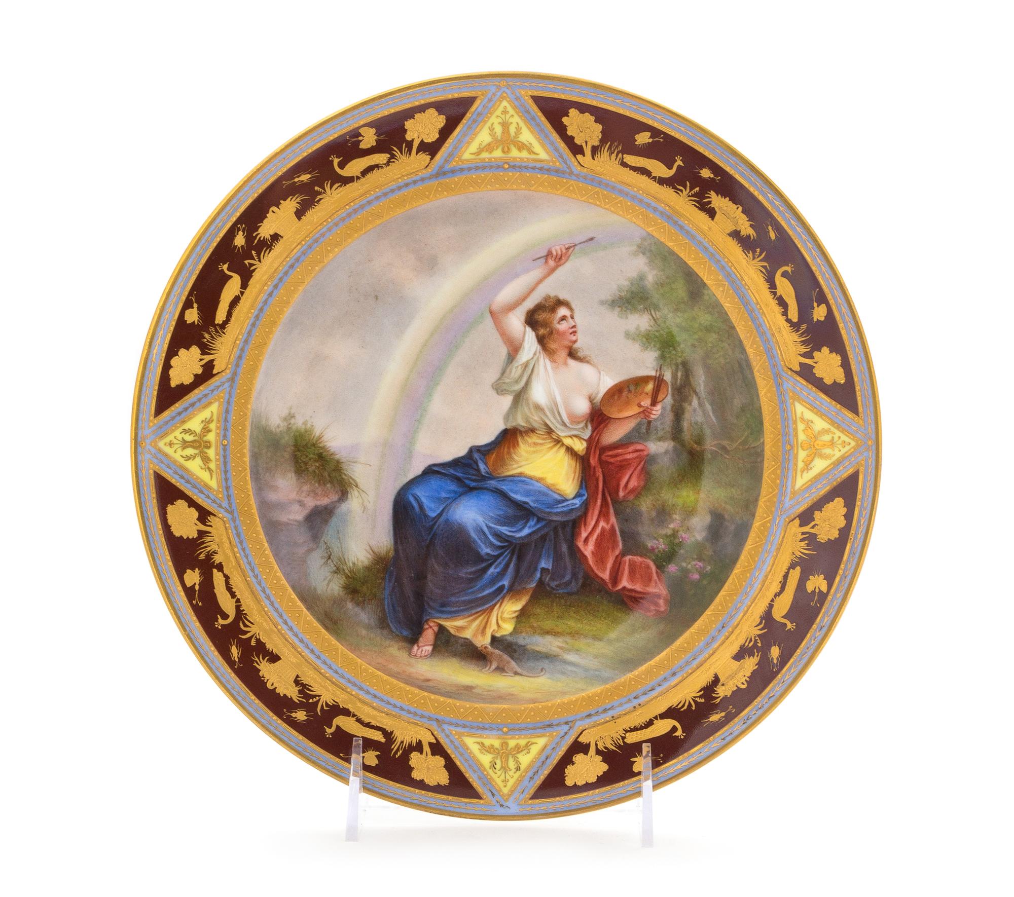 A Vienna Porcelain Cabinet Plate Diameter 9 1/2 inches. — 19TH/20TH CENTURY