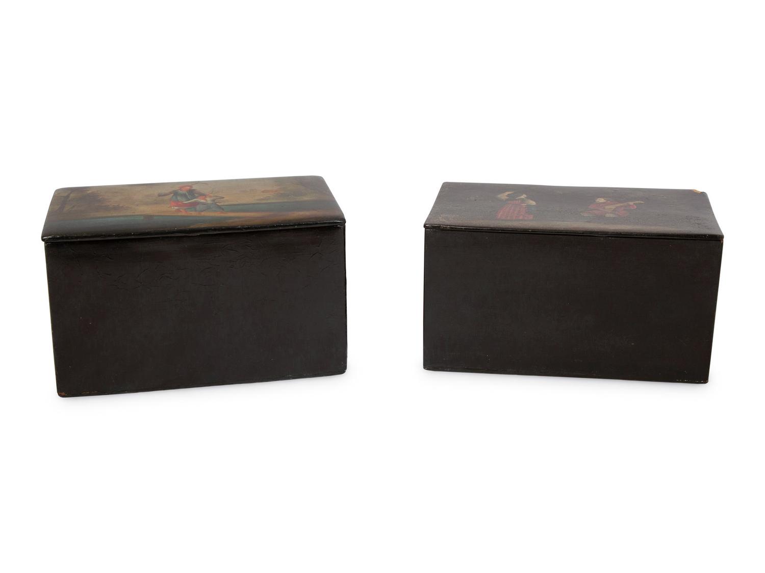Two Russian Lacquer Boxes