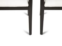 A Set of Four Art Deco Style Ebonized Open Armchairs