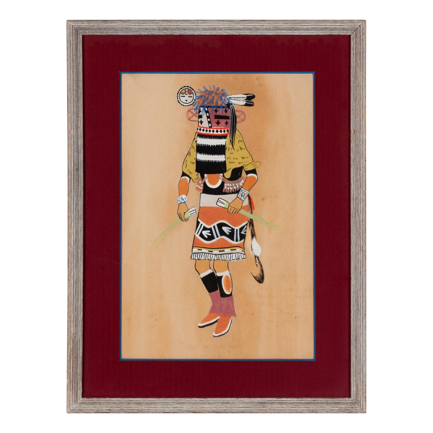 Series of Katsina Paintings tempera on paper