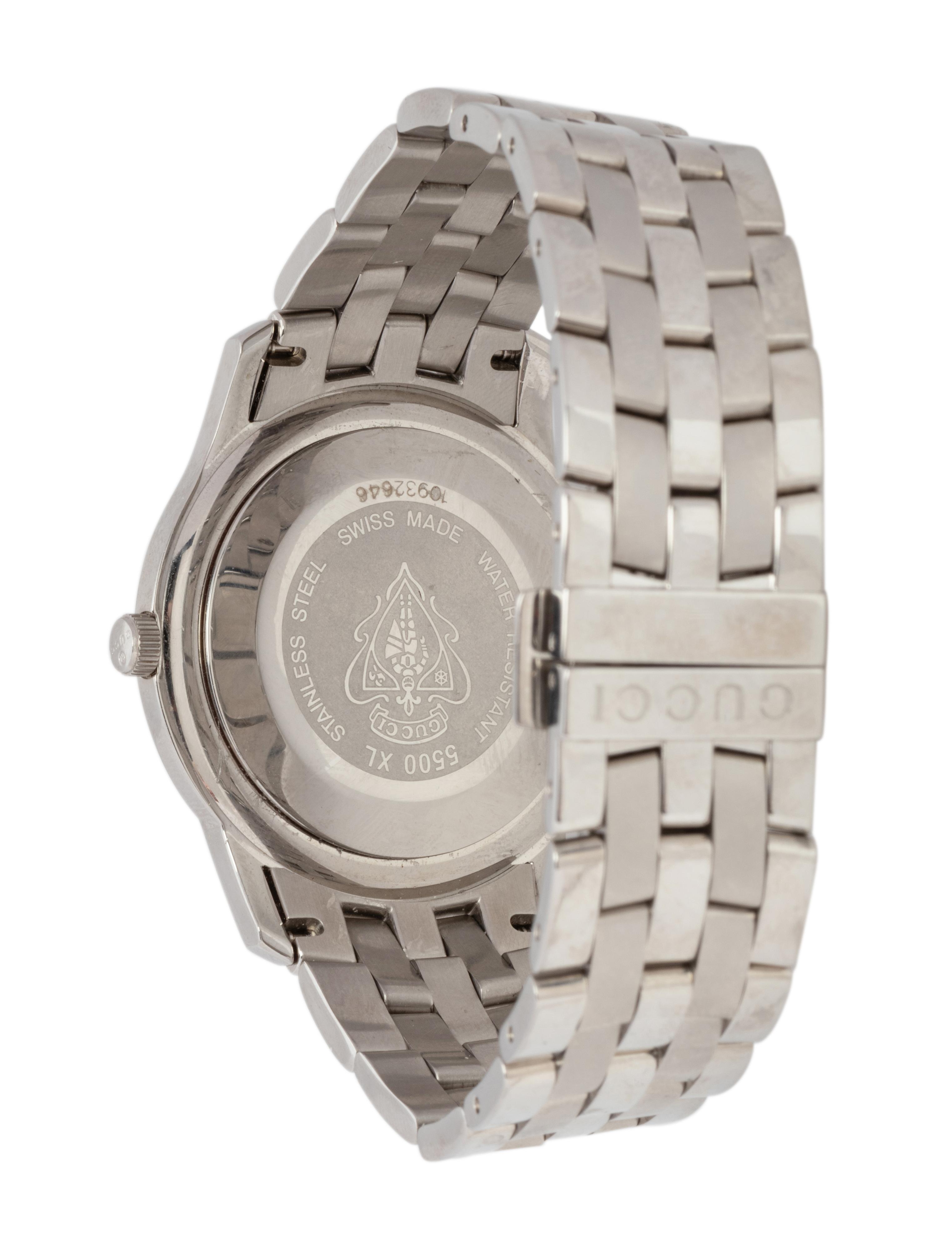 Gucci Stainless Steel 5500 XL Unisex Wrist Watch