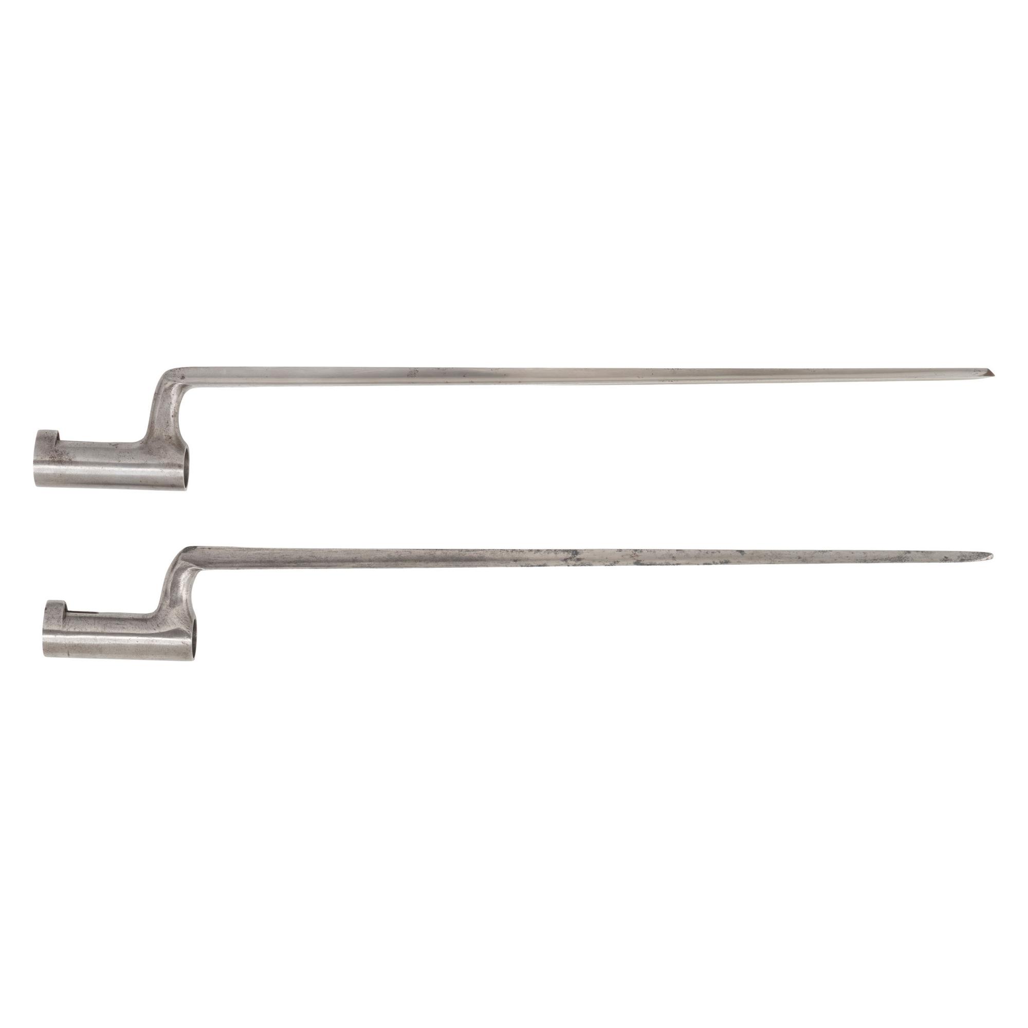 Two US Model 1819 Hall Rifle Socket Bayonets