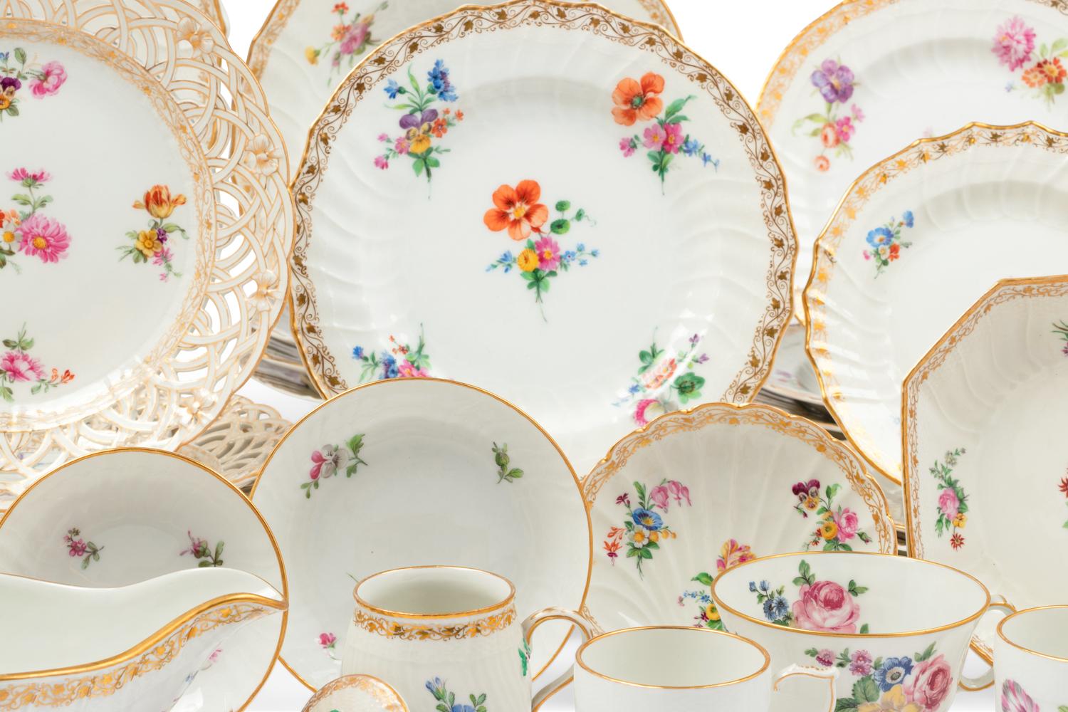 A Berlin (K.P.M.) Porcelain Dinner Service