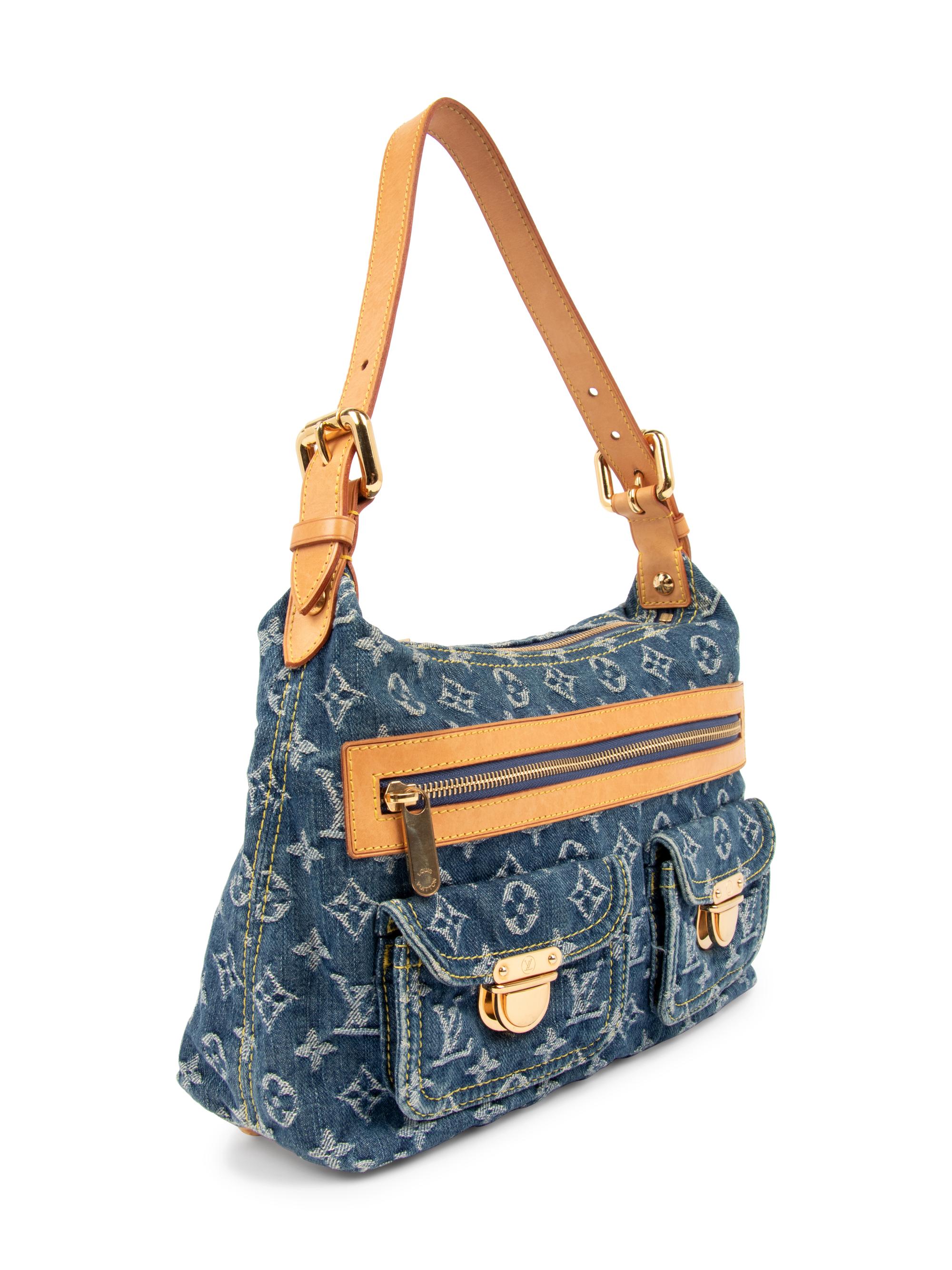 Louis Vuitton Blue Denim Monogram Baggy PM, 2005