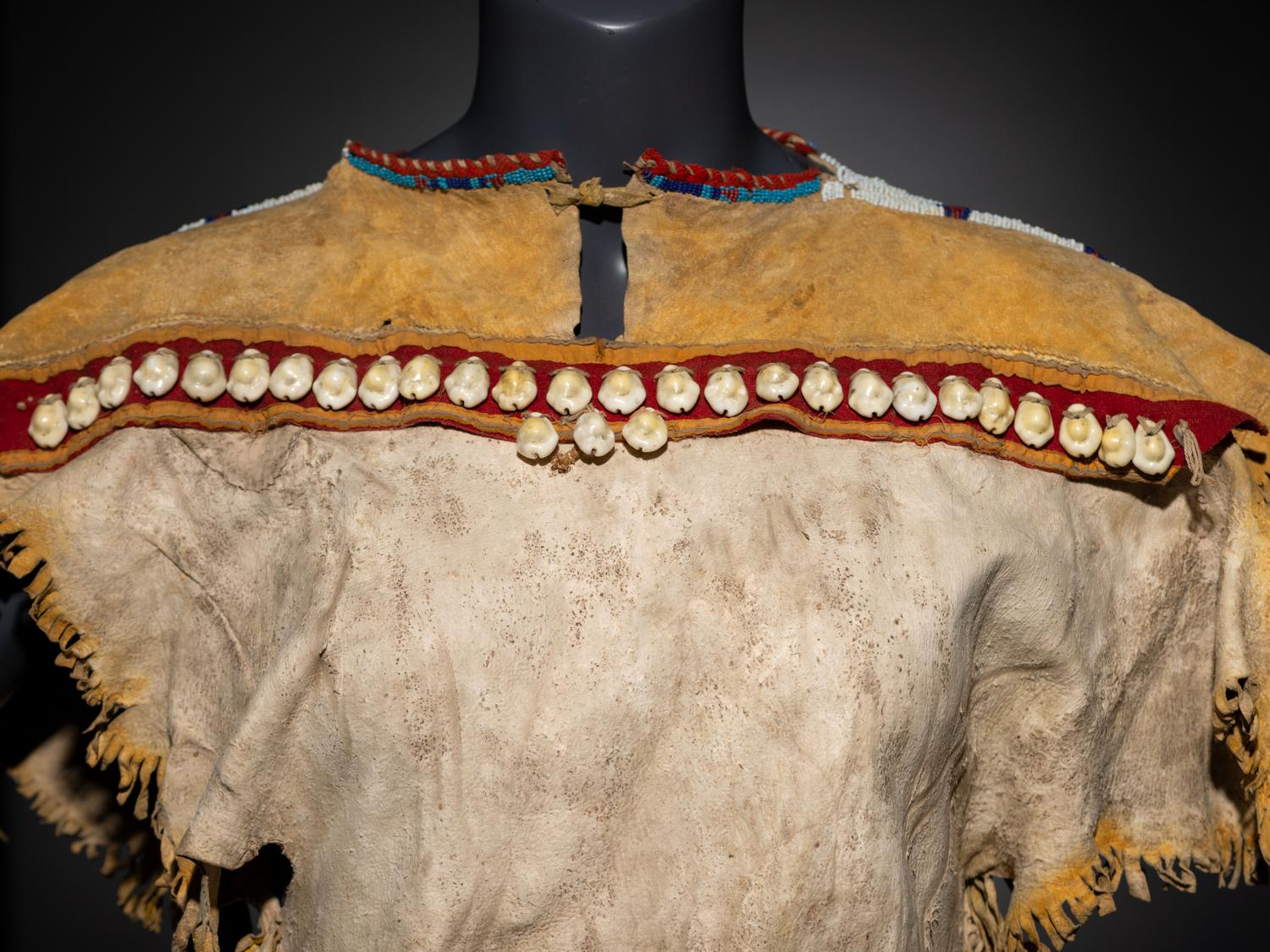 Kiowa Beaded Hide Dress