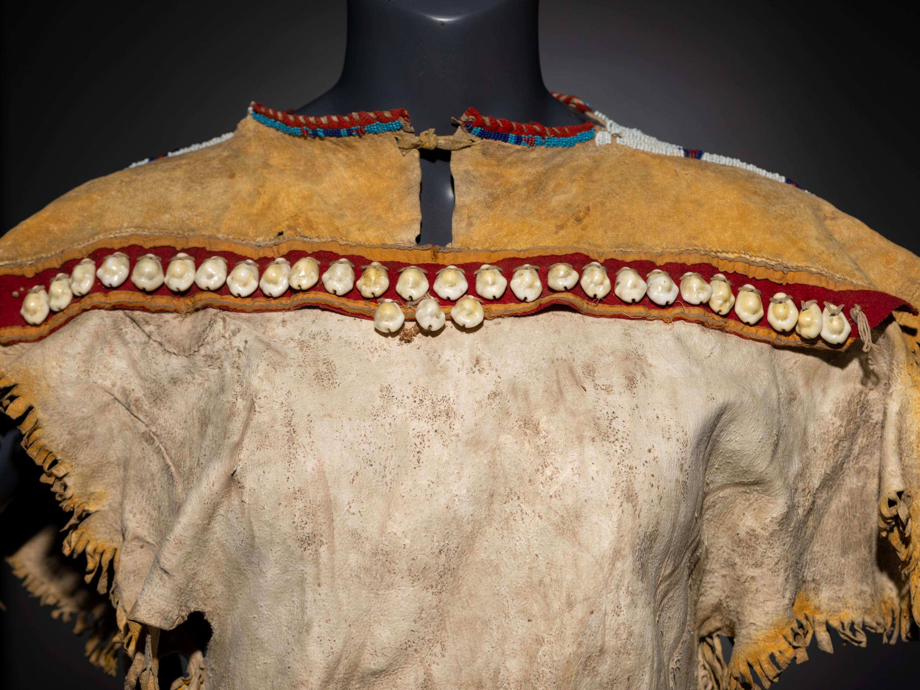 Kiowa Beaded Hide Dress