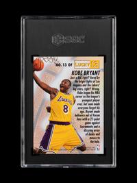 A Group of 1996-97 Fleer Lucky 13 Kobe Bryant Rookie Basketball Card No. 13 (SGC 8.5 NM-MT+)