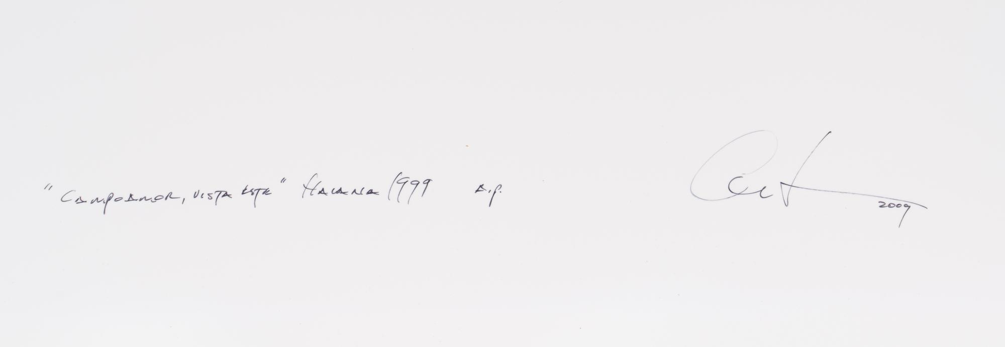 Campo Amor Vista Este, Havana, 1999; printed 2009