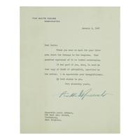 [Presidential] Roosevelt, Franklin D. Group of Three Typed Letters, signed