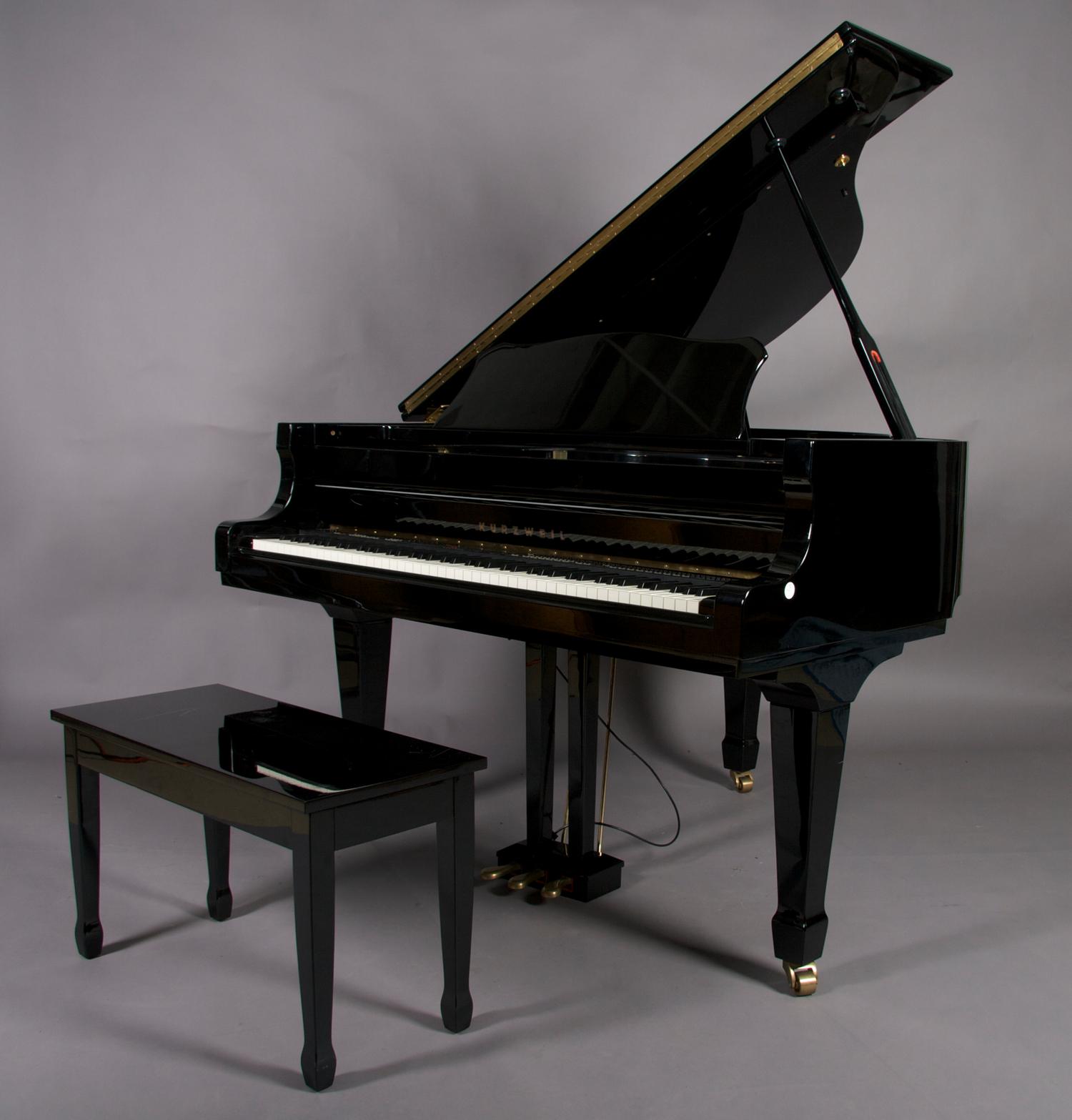 A Kurzweil Ebonized Player Piano,