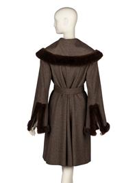 Loro Piana, Cashmere Coat with Mink Trim