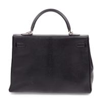 Hermès Black Leather 35cm Kelly Bag, 2001
