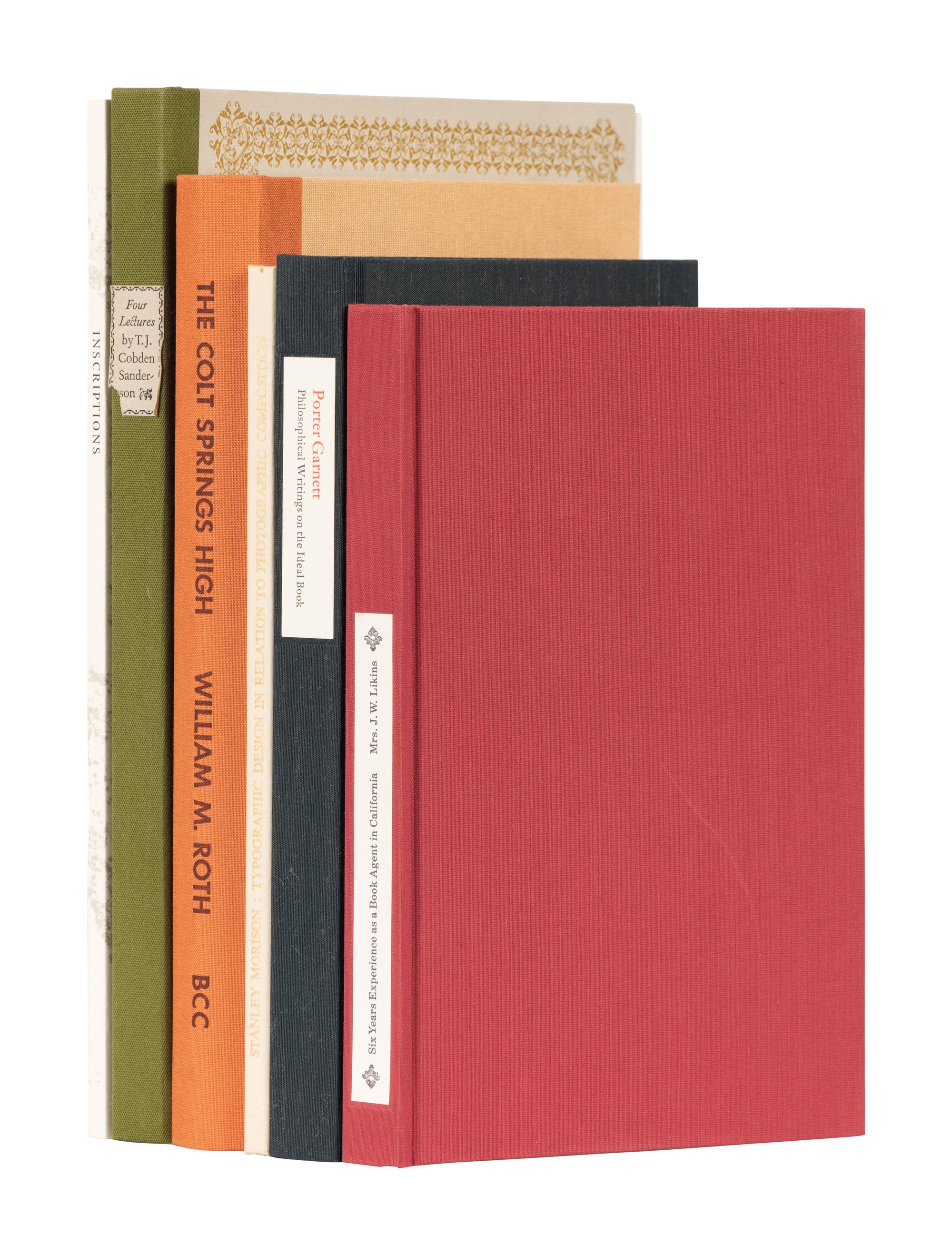 [BOOK CLUB OF CALIFORNIA - BOOKS @ BOOKS] A Group of 6 works from the Book Club of California, Comprising:
