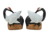 A Pair of Chinese Export Porcelain Figures of Cranes