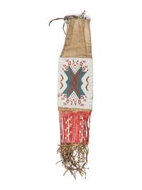 Eastern Sioux Loom Beaded Tobacco Bag