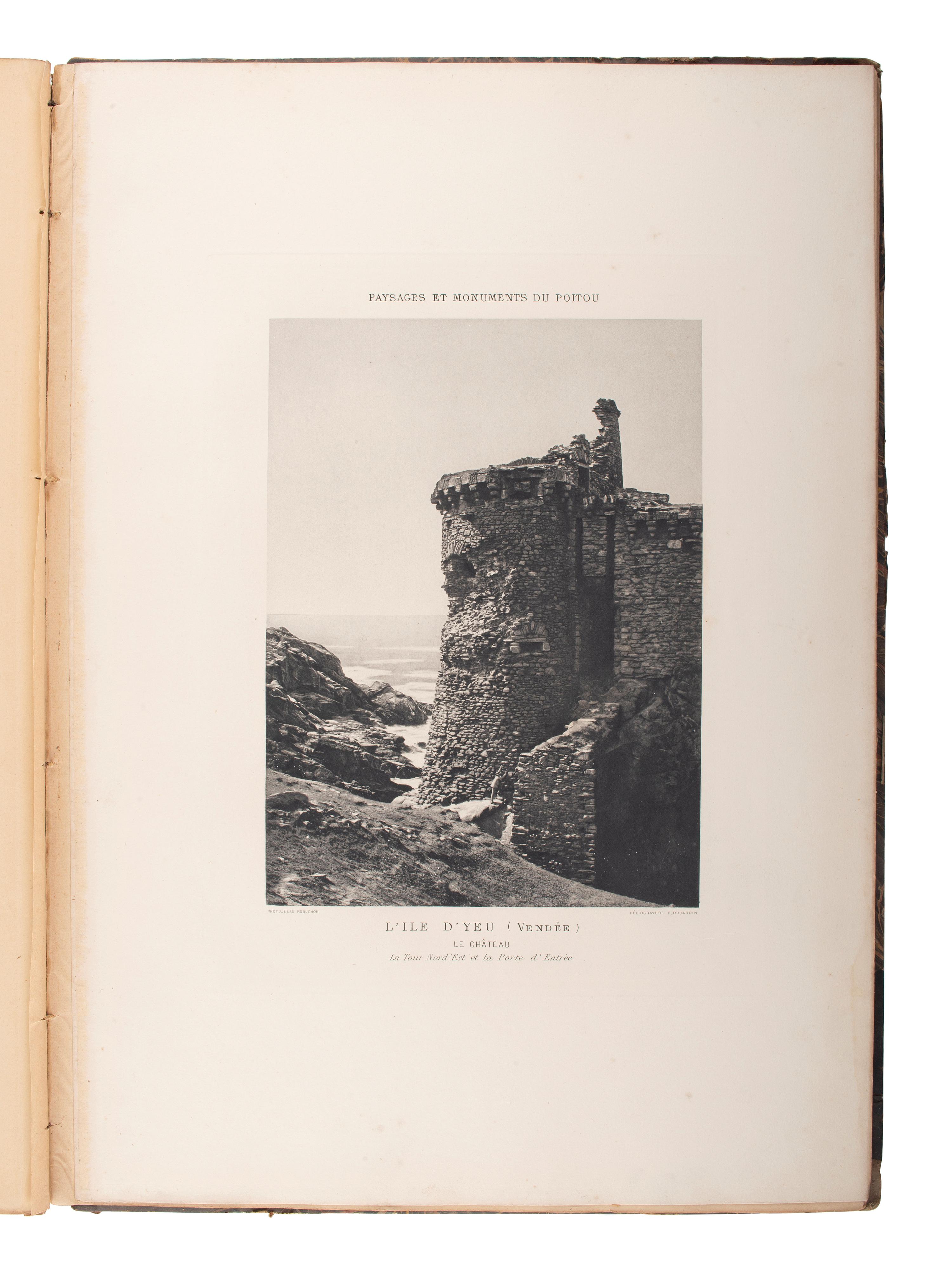 [EARLY PHOTOGRAPHY]. ROBUCHON, Jules (1840-1922), photographer. Paysages et monuments du Poitou....