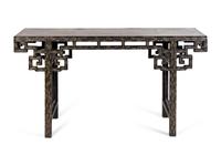 A Chinese Green Lacquer and Parcel Gilt Altar Table — 20TH CENTURY