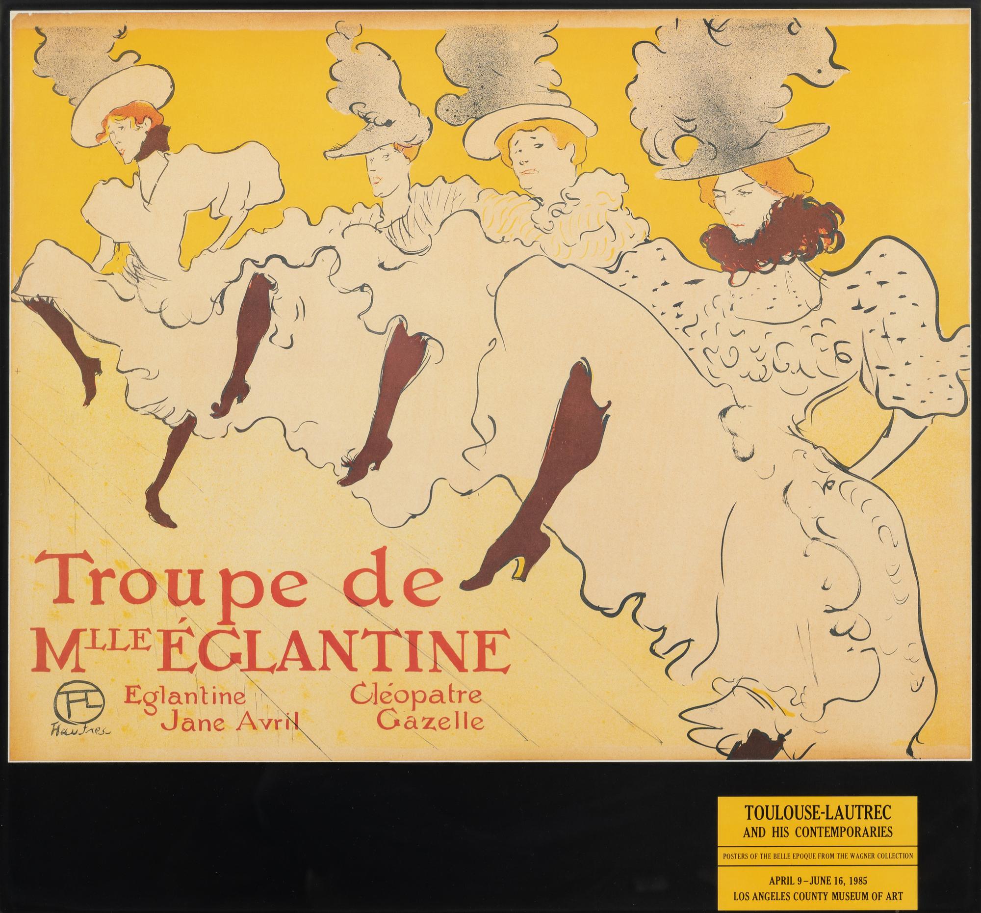 An Exhibition Poster Featuring an Image by Henri de Toulouse-Lautrec