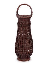 A Large Japanese Ikebana Bamboo Flower Arranging Basket