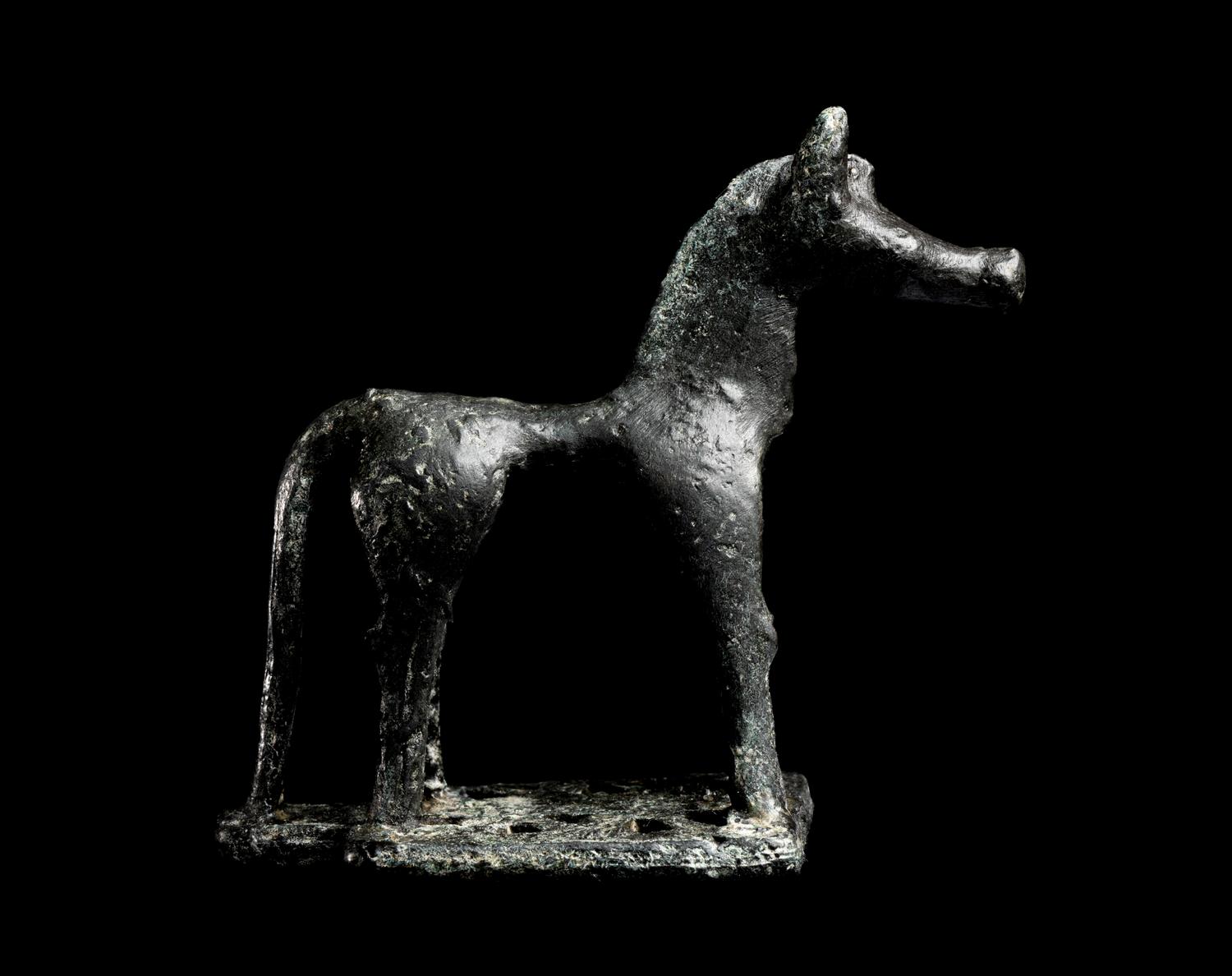 A Greek Geometric Bronze Horse