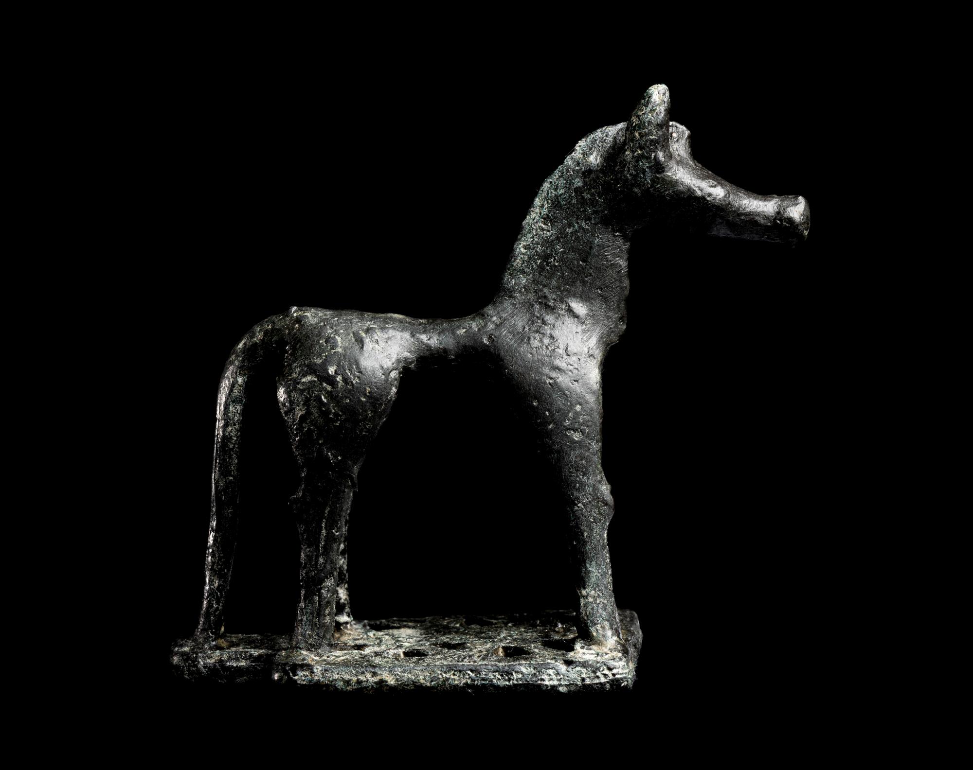 A Greek Geometric Bronze Horse