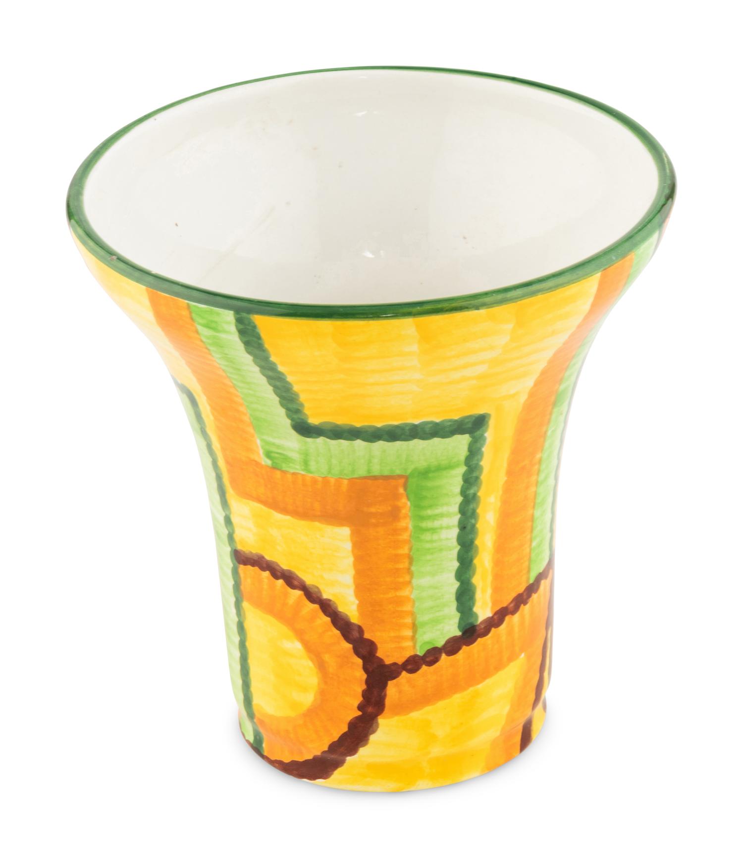 A Schramberg Germany Hand Painted Vase