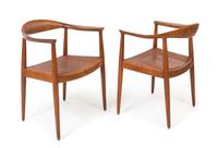 Hans Wegner (Danish, 1914-2007), JOHANNES HANSEN, 1960s, a pair of The Chairs