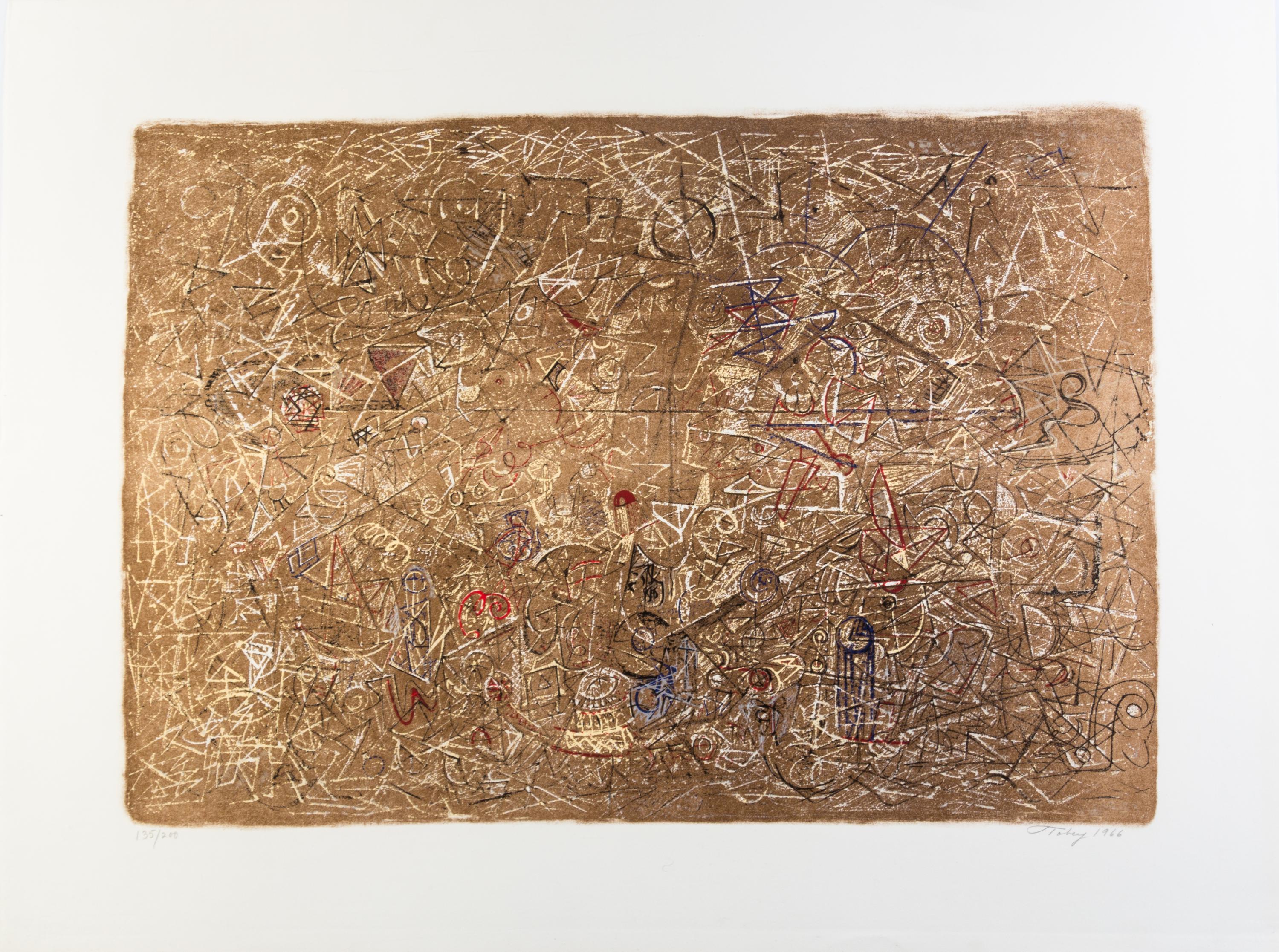 Mark Tobey, (American, 1890-1976), Flight Over Forms, 1966
