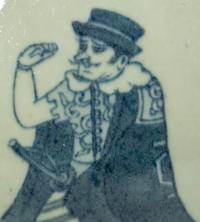 A Blue and White Porcelain Norwegian Market Ewer