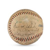 A 1930 Detroit Tigers Team Signed Autograph Baseball (JSA Letter of Authenticity)