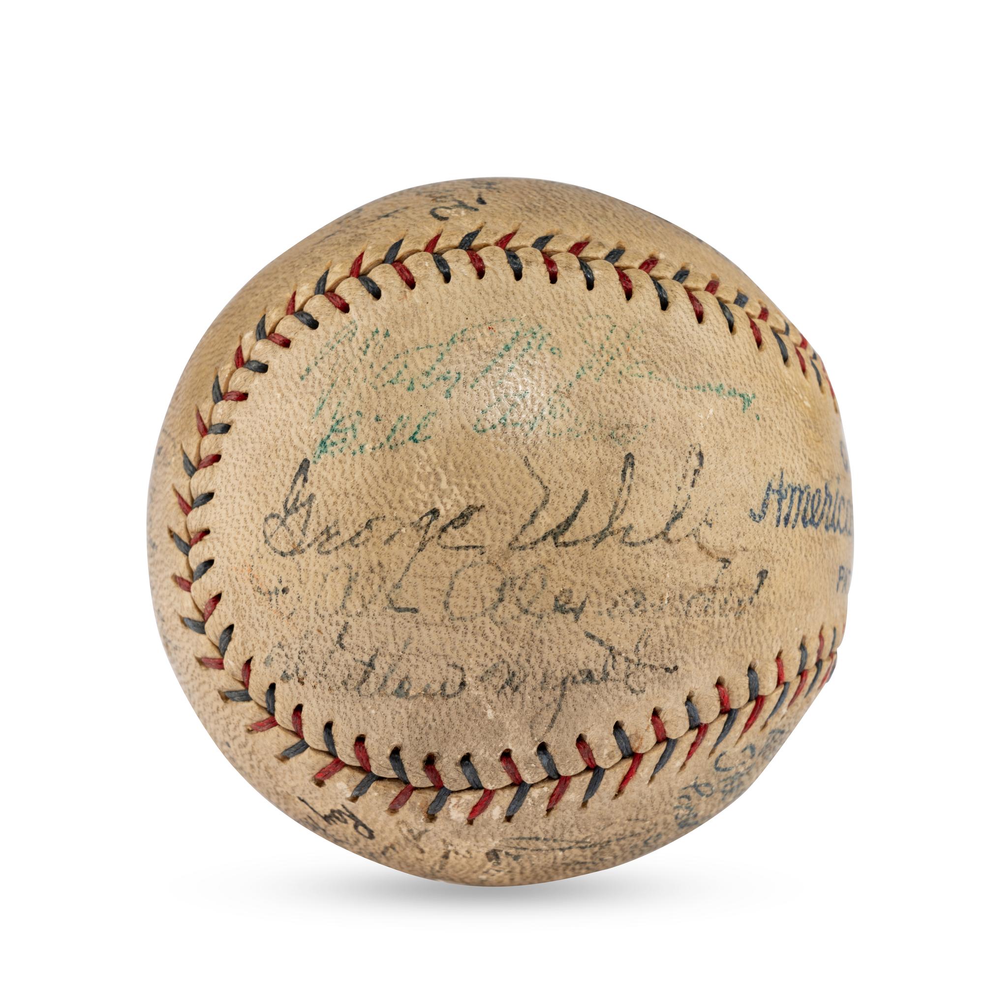 A 1930 Detroit Tigers Team Signed Autograph Baseball (JSA Letter of Authenticity)