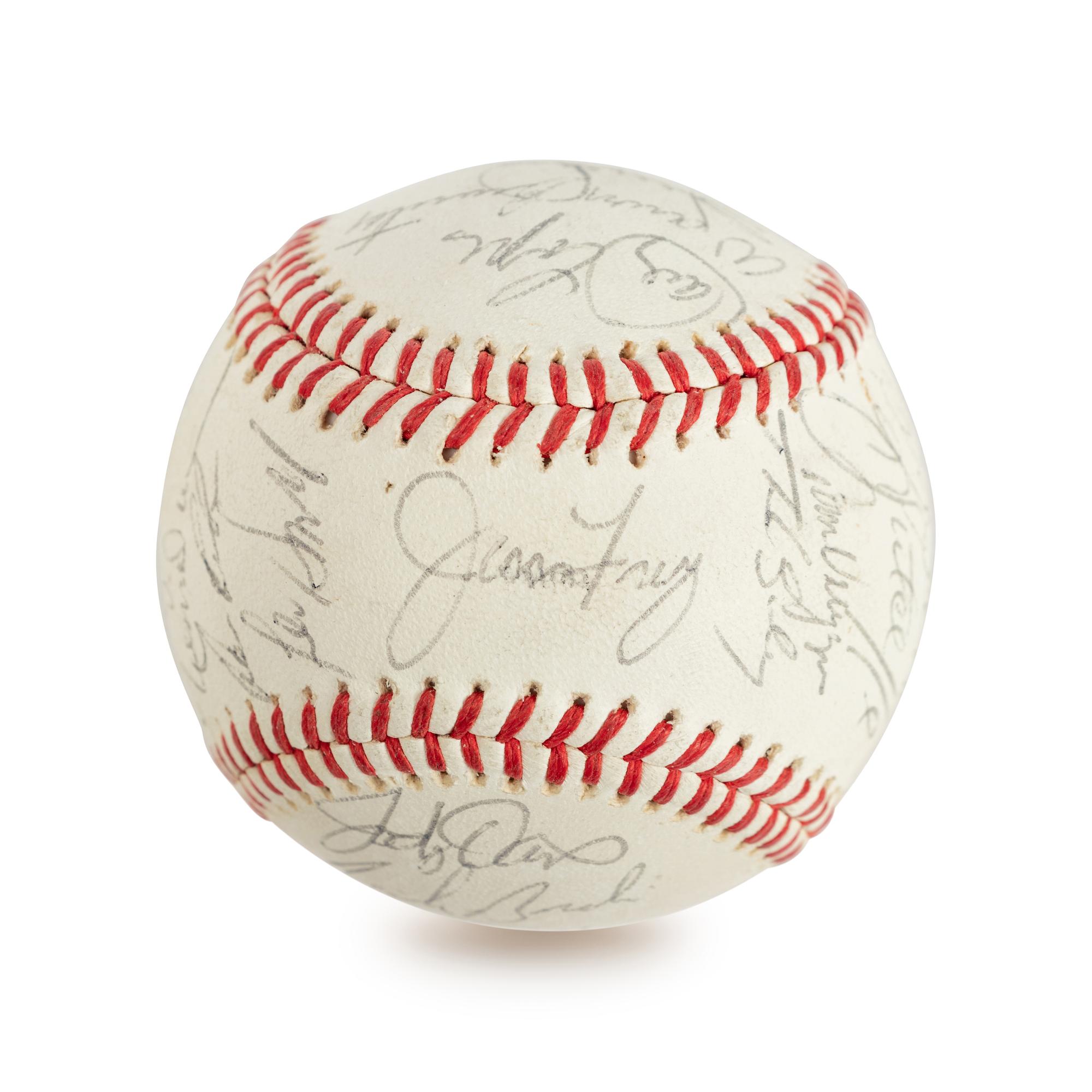 A Group 1984 Chicago Cubs Items (Including Team Signed Autograph Baseball)