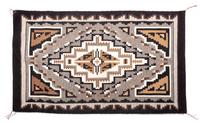 Two Gray Hills Weaving 51 1/2 x 31 1/2 inches