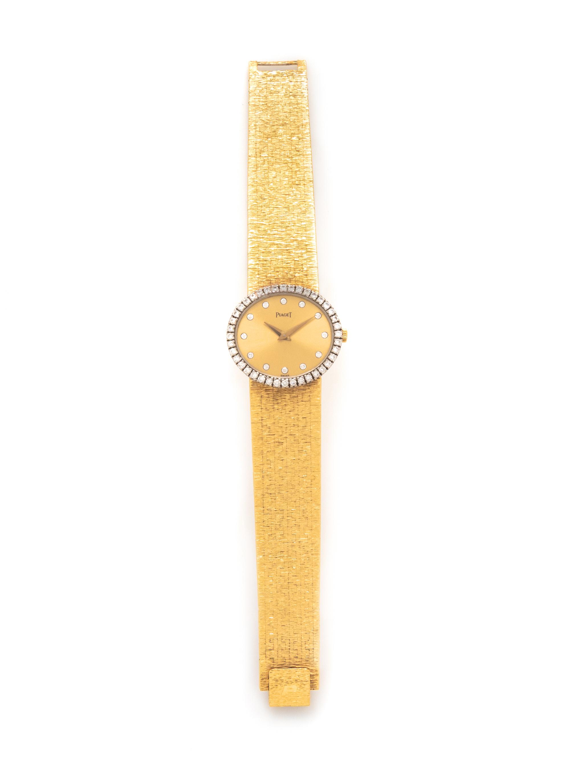 PIAGET, YELLOW GOLD AND DIAMOND WATCH