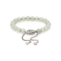 DAVID YURMAN, LIGHT GREEN HARDSTONE 'SPIRITUAL' BEAD BRACELET