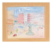 Jean Dufy (French, 1888-1964) — Place de Clichy , Paris