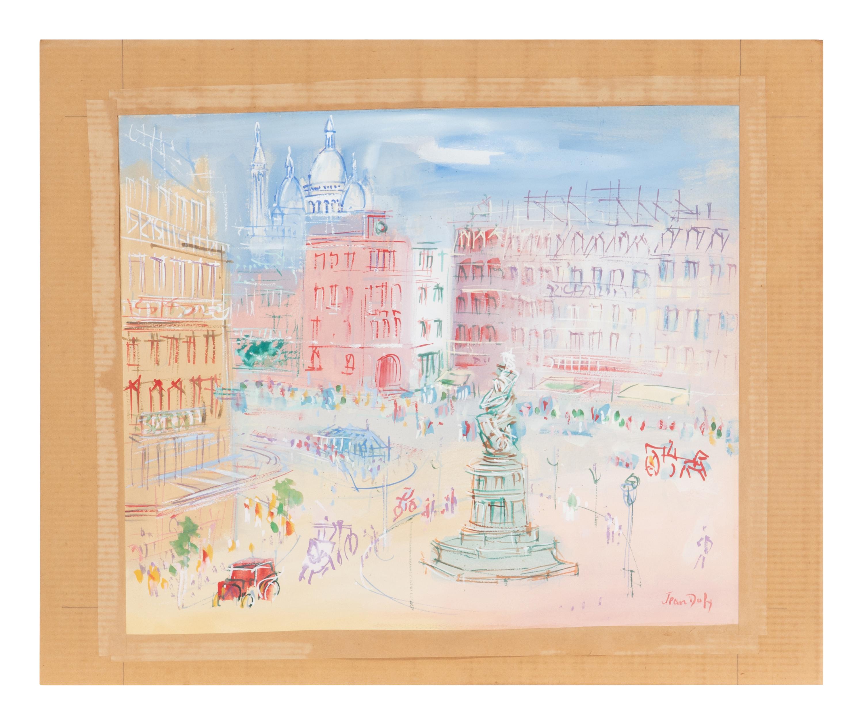 Jean Dufy (French, 1888-1964) — Place de Clichy , Paris