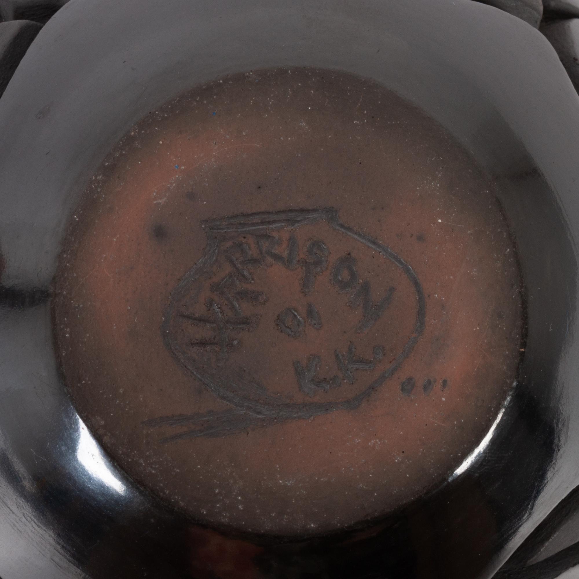 Carved Jar, with Butterflies and Tulips
