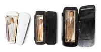 Edward Cooper, (American, 1915-2003), Untitled (Set of three coffins with figures)